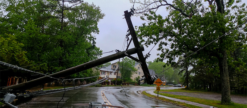 Damage after a storm