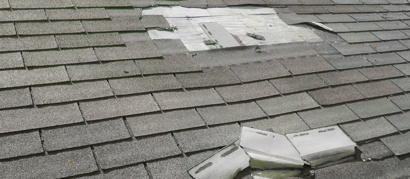 Roof damage from hail