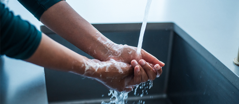 Washing your hands